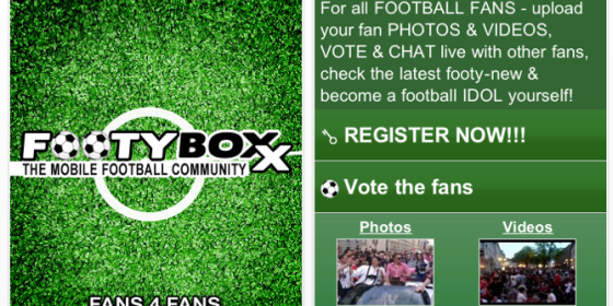 FOOTYBOXX-fans 4 fans: Kostenlose iPhone App für richtige Fußball-Fans