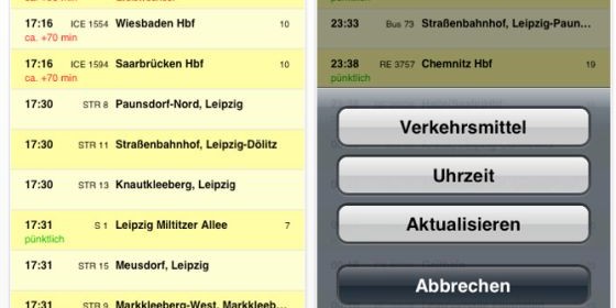 Alle Haltestellen in Deutschland mit der App Fahrplan im Überblick behalten