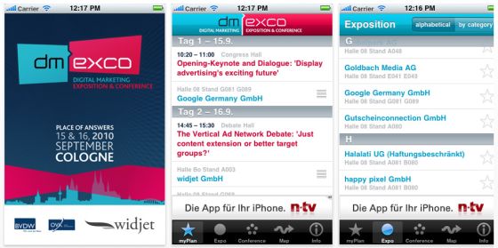 Alle Infos zur diesjährigen dmexco vom 15. bis 16. September in Köln mit der kostenlosen Messe-App für Dein iPhone und iPod Touch