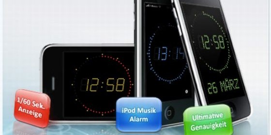 Die App AtomUhr für Dein iPhone, iPod Touch und iPad zeigt Dir immer die genaue Uhrzeit an