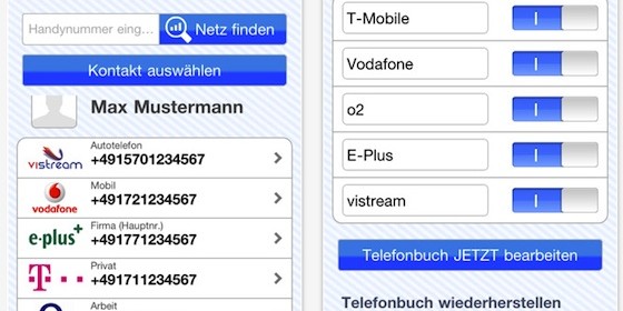 Mobilfunkanbieter finden per NetzFinder für iPhone und iPad