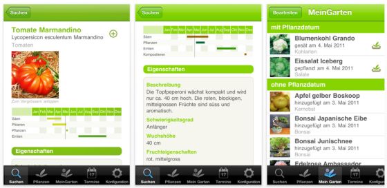 Der grüne Daumen für iPhone, iPod Touch und iPad