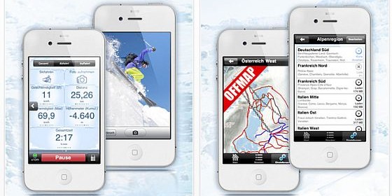 GPS Ski – Offmap Navigation und Tracker für die Alpen: Neue Ski-App zum Einführungspreis von nur 1,59 Euro