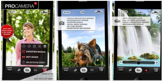 Foto-App ProCamera für das iPhone zum Start der Europameisterschaft auf 79 Cent gesenkt