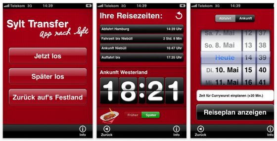 Sylt Transfer für iPhone und iPod Touch Screenshot