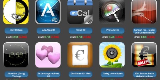 iPad Apps Aktion von vieda