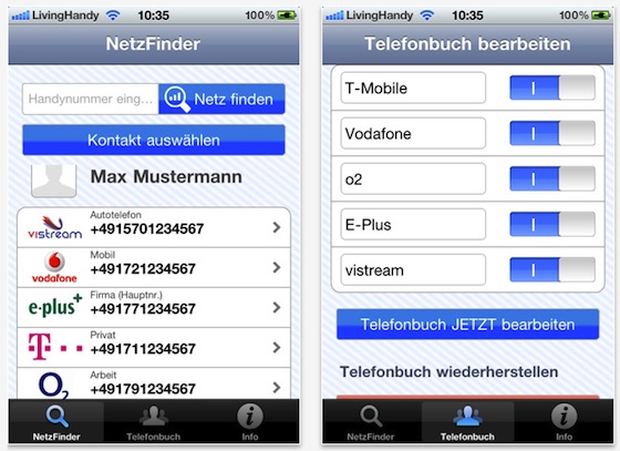 Netzfinder App Screenshot